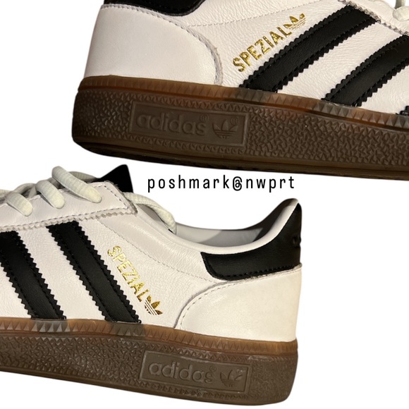 Adidas ⚽️ Handball Spezial Sneakers Runners White Black 6.5 7 Box - Picture 5 of 14
